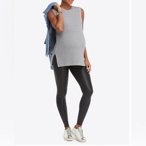SPANX Mama Faux Leather Leggings